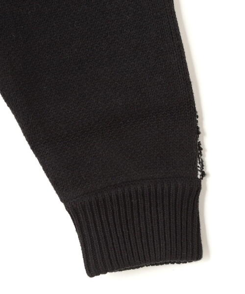 ニット セーター DankeSchon/ダンケシェーン/RV CREWNECK KNIT CHECKER レディース メンズ DANKE SCHON ニット セーター DankeSchon/ダンケシェーン/RV