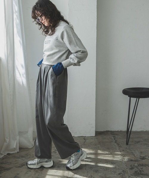 bohmal（ボマール） スラックス パンツ スリータックカーブスラックス