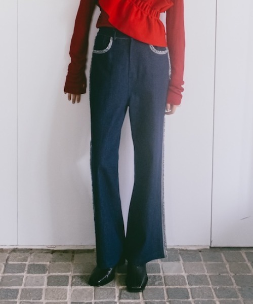 sahara（サハラ） ジーンズ デニム デニムパンツ Fringe Design Denim 