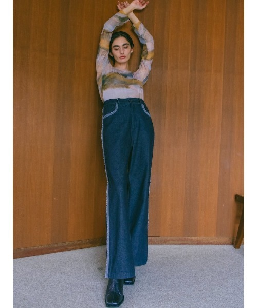 sahara（サハラ） ジーンズ デニム デニムパンツ Fringe Design Denim 