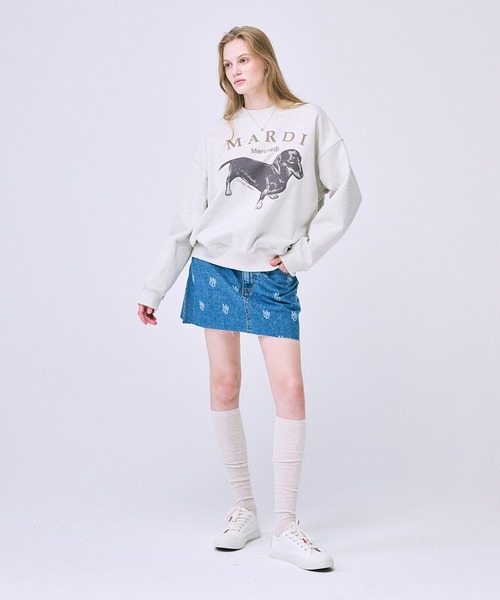 トレーナー スウェット SWEATSHIRT DDANJI CH.06 レディース Mardi Mercredi トレーナー スウェット SWEATSHIRT DDANJI CH.06
