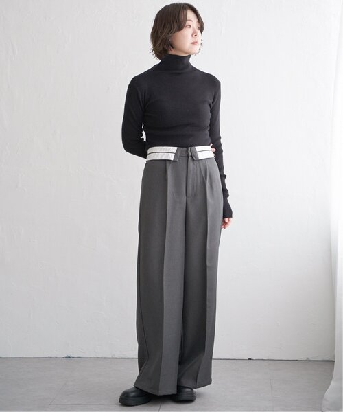 パンツ yumiwo notch. パンツ ウエストデザインパンツ レディース : ZOZOTOWN Yahoo