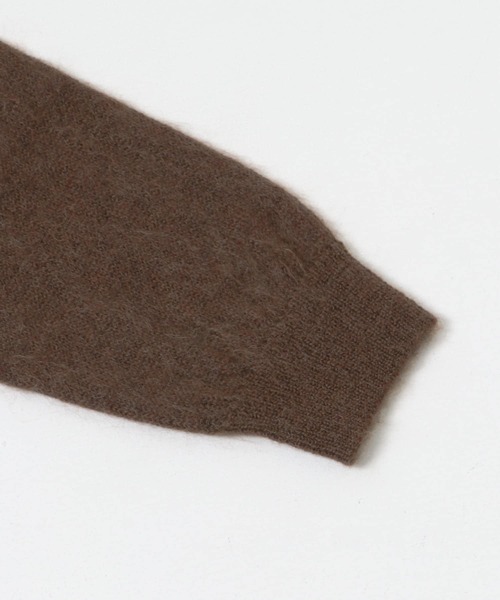 Yonetomi NEW BASIC カーディガン Yonetomi SHAGGY MOHAIR CARDIGAN 