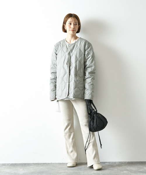 タイオン　ミリタリー クルーネック D.NAVY M ミリタリー クルーネックボタン ダウンベスト – TAIONインナー