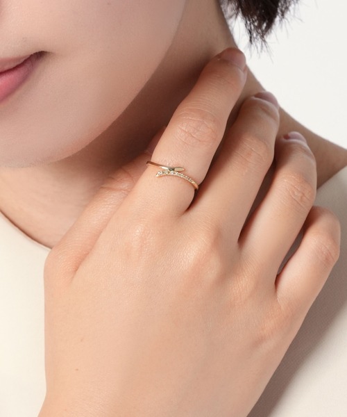 VENDOME AOYAMA（ヴァンドーム青山） 指輪 リング K10YG ブラウン