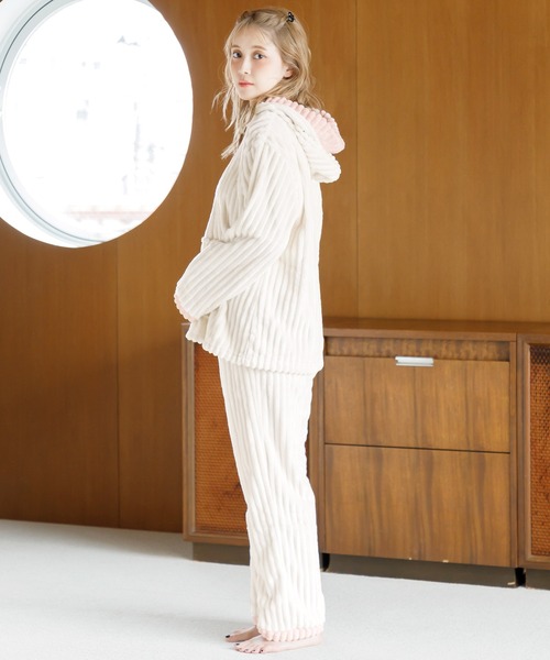 Dita（ディータ） パジャマ ルームウェア ソフトマイクロパーカー