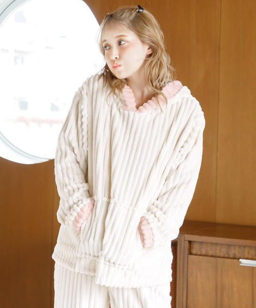 ルームウェア・パジャマ mico AMACA（アマカ） パジャマ レディース ふんわり 消臭 長袖 秋 冬