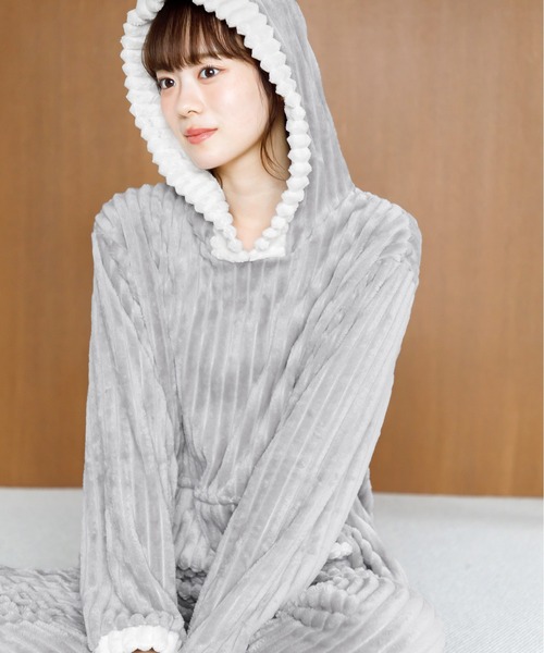 Dita（ディータ） パジャマ ルームウェア ソフトマイクロパーカー