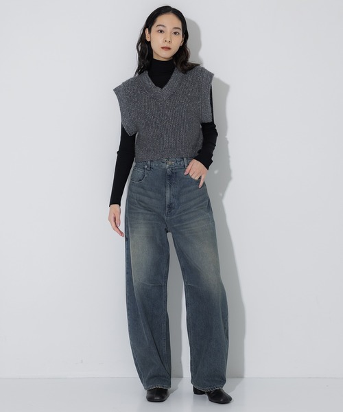 STUDIOUS tシャツ 「STUDIOUS/ステュディオス」Mohair Lame Knit