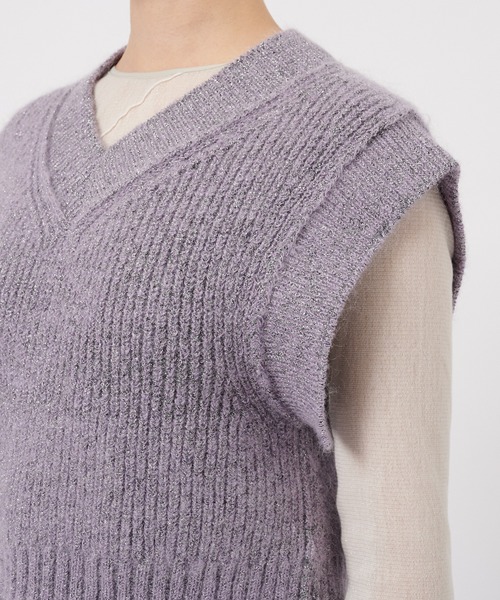 STUDIOUS tシャツ 「STUDIOUS/ステュディオス」Mohair Lame Knit