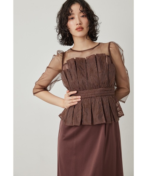 niana フラリッシュペンシルドレス オケージョンドレス ワンピース niana ドレス フラリッシュペンシルドレス 結婚式 二次会 成人式