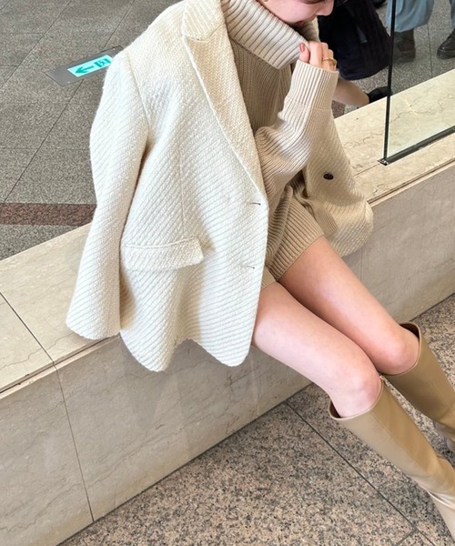 anuans（アニュアンス） パンツ ハイゲージニットショートパンツ