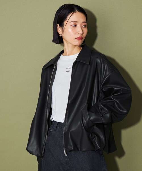 CITEN コート アウター 「CITEN」エッセンシャルレザーライク
