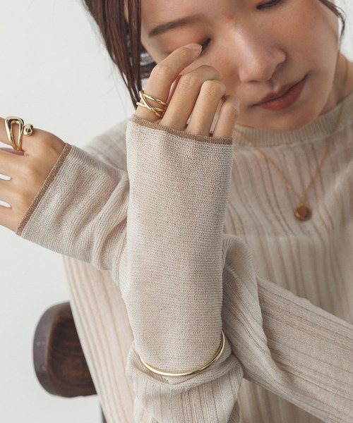 hunch（ハンチ） ニット セーター 「WEB限定/別注」ランダムリブ