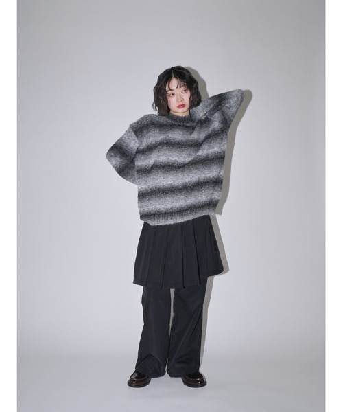 Scotch & Soda ボーダー ニット セーター M グラデーション Uenui ニット セーター ボーダー グラデーション ニット オーバー