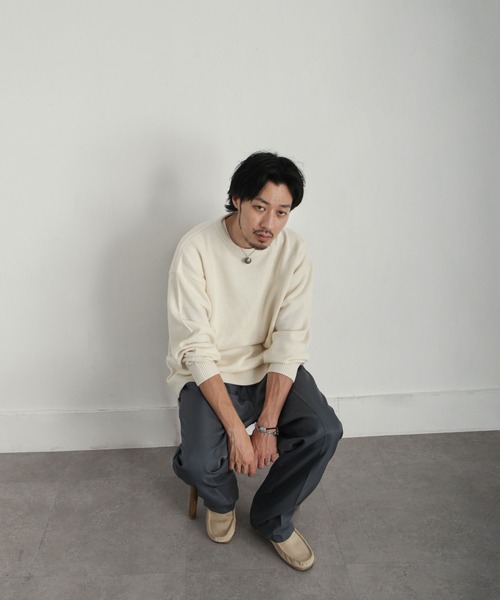 「ZIP FIVE」 長袖ニット X-LARGE ネイビー メンズ_画像5