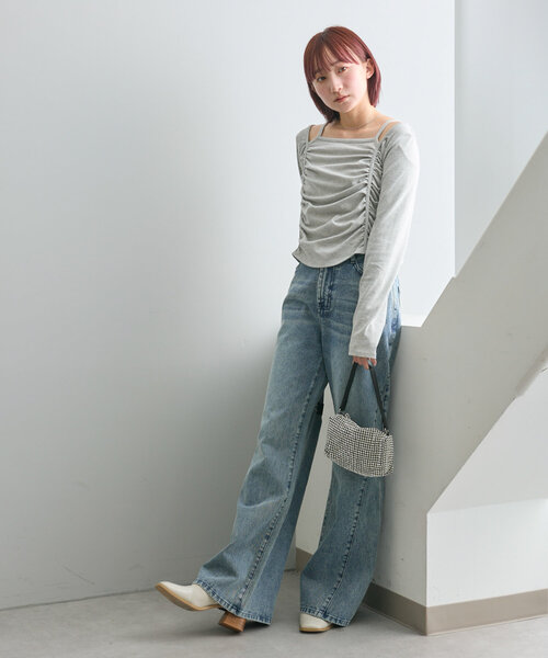 M-LINE tシャツ 「mline」デザイントップス レディース