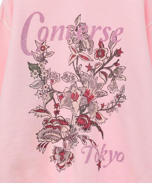 CONVERSE TOKYO トレーナー スウェット PIGMENT DYE FLOWER LOGO