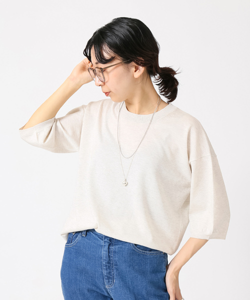 「IENA」 半袖ニット FREE オレンジ レディース IENA 「IENA」 半袖ニット FREE オレンジ レディース : ZOZOTOWN