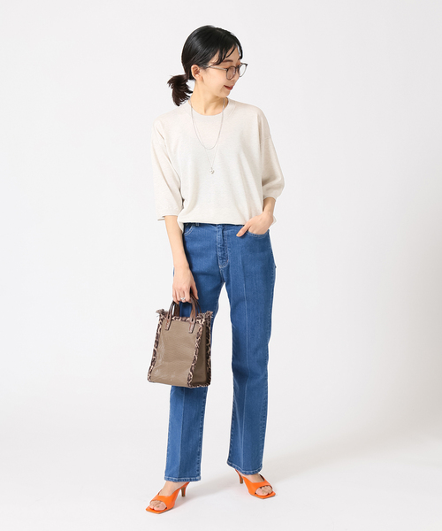「IENA」 半袖ニット FREE オレンジ レディース IENA 「IENA」 半袖ニット FREE オレンジ レディース : ZOZOTOWN