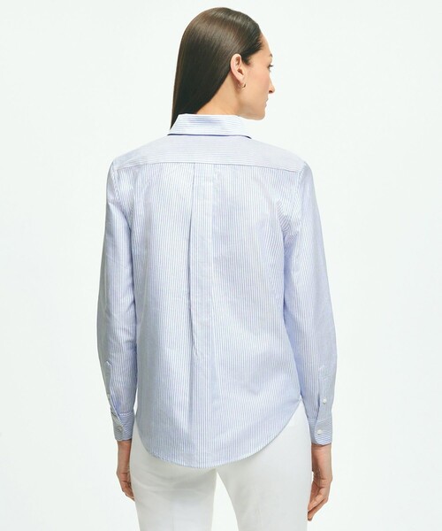 ブラウス シャツ コットン オックスフォード キャンディストライプ ボタンダウンシャツ Classic Fit レディース コットン オックスフォード キャンディストライプ ボタンダウン