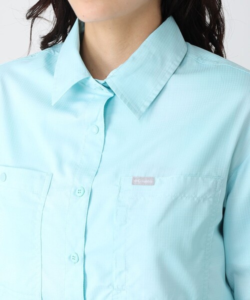 ブラウス シャツ Columbia／ウィメンズシルバーリッジユーティリティパターン ロングスリーブシャツ／コロンビア／吸湿・速乾／UVカット／長袖シャ Columbia/ ウィメンズシルバーリッジユーティリティパターン