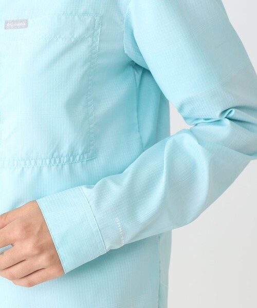 ブラウス シャツ Columbia／ウィメンズシルバーリッジユーティリティパターン ロングスリーブシャツ／コロンビア／吸湿・速乾／UVカット／長袖シャ Columbia/ ウィメンズシルバーリッジユーティリティパターン