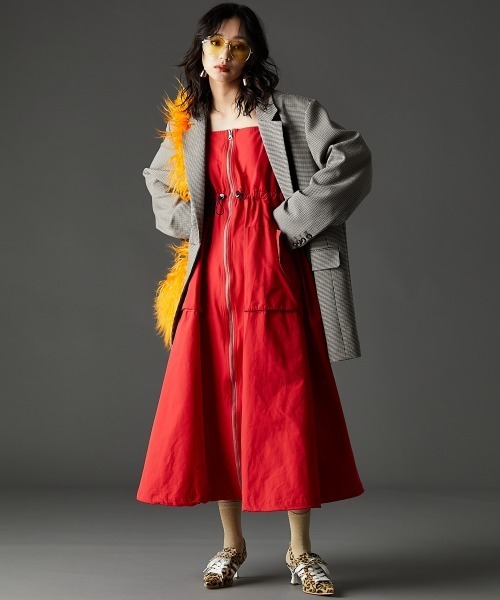 ワンピースとジャケット SLY | LACE UP GATHER ショートワンピース (ワンピース(ミニ