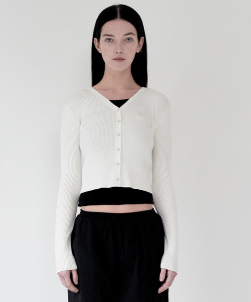 カーディガン KIRSH PLAIN V NECK SLIM CARDIGAN キルシー プレイン ブイネック スリム カーディガン レディース