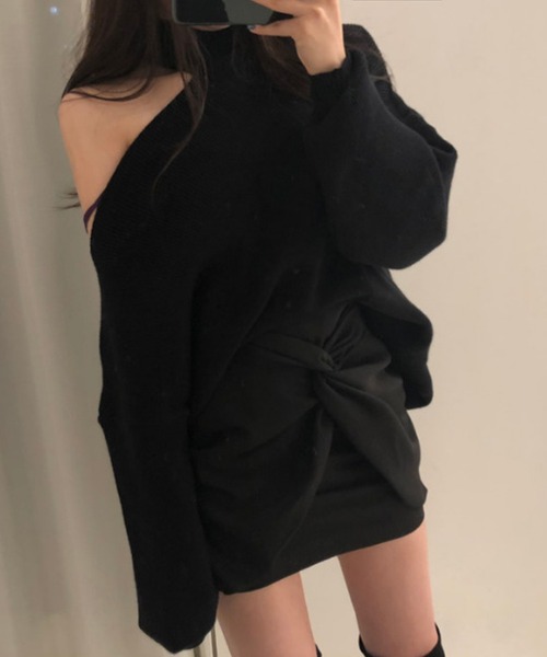 「Jasmine Grandiflorum」 長袖ニット FREE ベージュ レディース_画像7