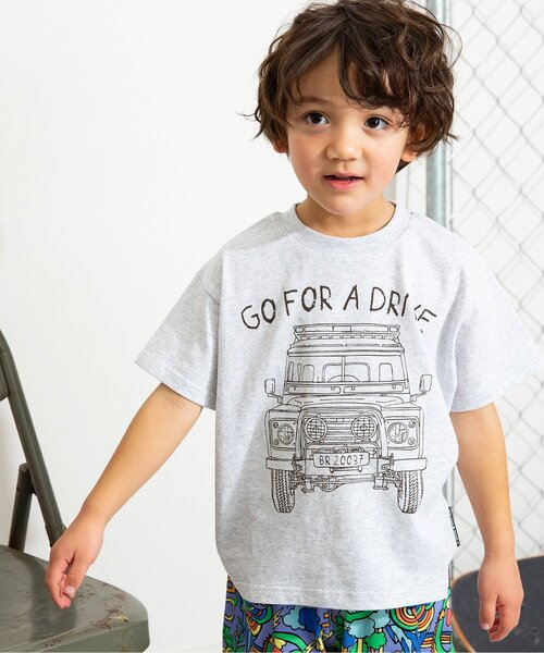 BREEZE（ブリーズ） tシャツ 「ジュニア対応」車＆ハンバーガー半袖T