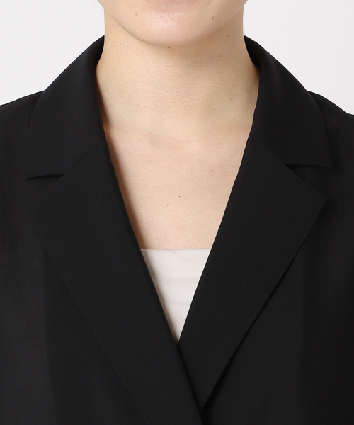 JOURNAL STANDARD relume シアーテーラードジャケット　黒 JOURNAL STANDARD relume ジャケット テーラードジャケット