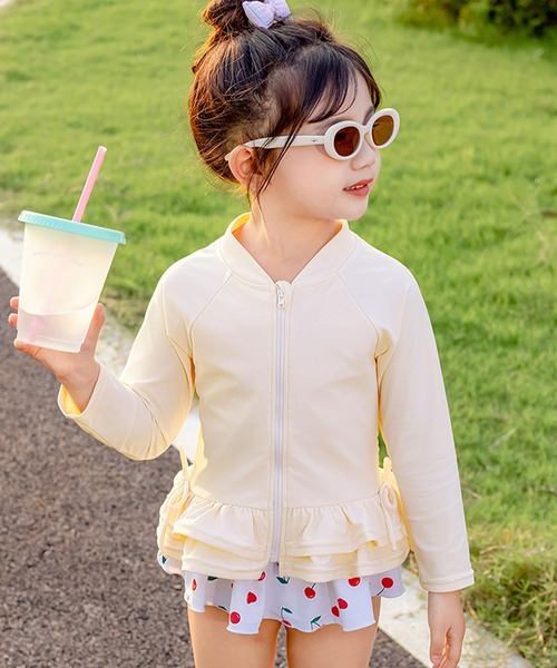 TeddyShop（テディショップ） 水着 キッズ水着 長袖フリルラッシュ