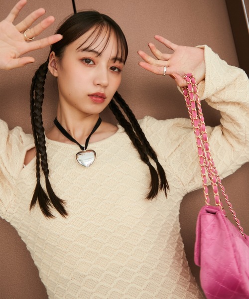 「VIS」 ニットワンピース FREE ホワイト系その他5 レディース_画像9