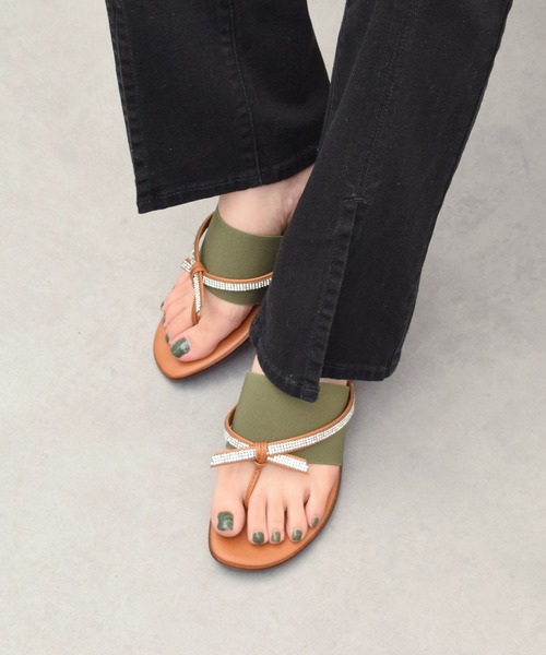 ITALIAN SHOEMAKERS サンダル 「ITALIAN SHOEMAKERS」ビジュー