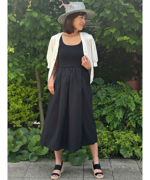 【 】スリーブレス ミディ シャツワンピース BANANA REPUBLIC ワンピース FACTORY STORE スリーブレスタンク