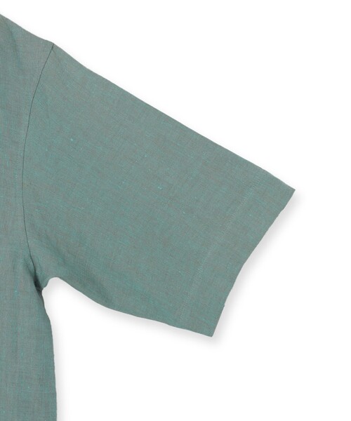 ブラウス シャツ GREY LABEL リネンシャンブレーショートスリーブシャツ レディース GREY LABEL リネンシャンブレーショートスリーブシャツ(トップス