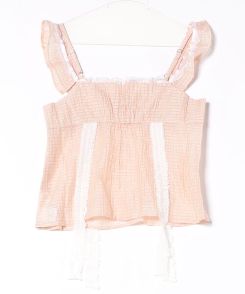 ハートネック キャミブラウス TINA：JOJUN セール】ハートネック キャミブラウス TINA：JOJUN