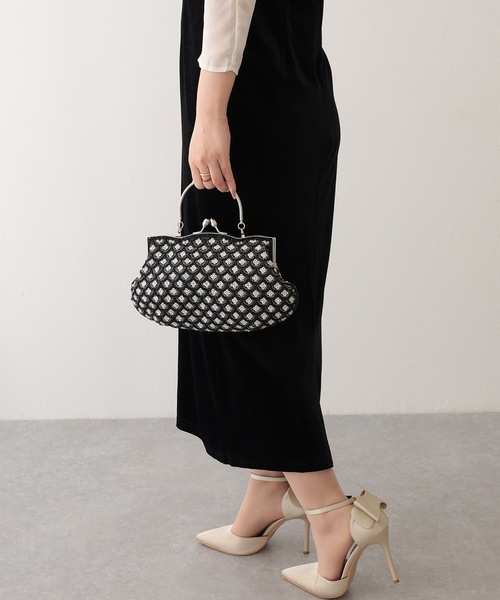 Lace Ladies クラッチバッグ パーティーバッグ 3WAY ビーズ