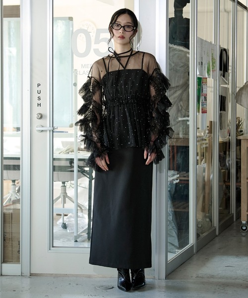 Ezick ドレス Elegant volume sleeves セットキャミドレス : ZOZOTOWN Ezick ドレス Elegant volume sleeves セットキャミドレス : ZOZOTOWN