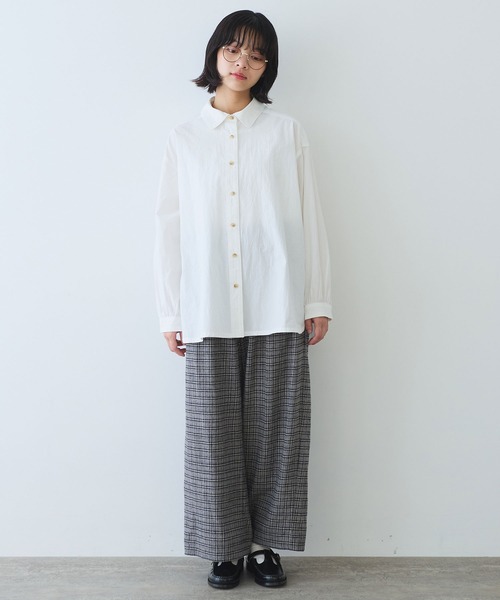 8 bull de savon ビュルデサボン 長袖 ブラウス シャツ トップス bulle de savon（ビュルデサボン） ブラウス シャツ lace patchwork