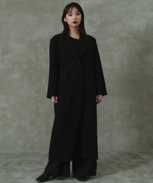 「LEANN MOMENT」 チェスターコート SMALL ブラック レディース_画像5