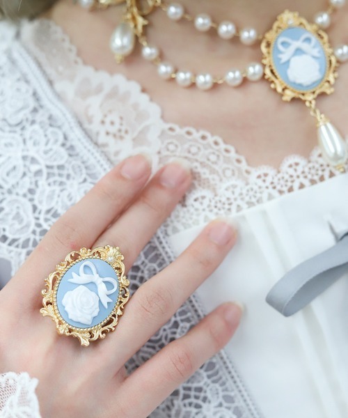 Chalmiere 指輪 リング カメオ風リング レディース : ZOZOTOWN Yahoo