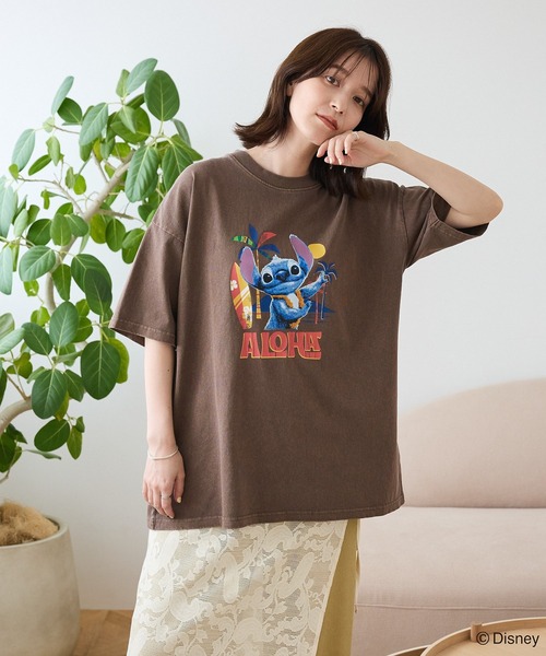 tシャツ ChahChah/DISNEY/VINTAGE FADED S/S TEE レディース ChahChah/DISNEY/VINTAGE FADED S/S TEE（Tシャツ／カットソー