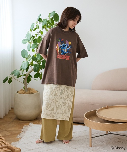 tシャツ ChahChah/DISNEY/VINTAGE FADED S/S TEE レディース ChahChah/DISNEY/VINTAGE FADED S/S TEE（Tシャツ／カットソー