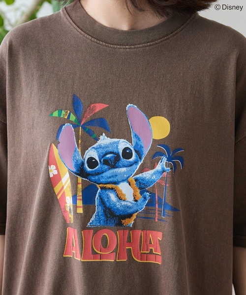ディズニー　ヴィンテージ　スティッチ TシャツM Disney（ディズニー） tシャツ スティッチ/ヴィンテージ風ピグメントT