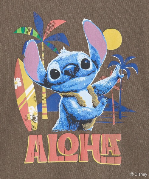 ディズニー　ヴィンテージ　スティッチ TシャツM Disney（ディズニー） tシャツ スティッチ/ヴィンテージ風ピグメントT