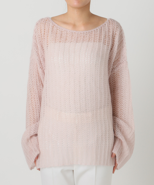 NOBLE（ノーブル） ニット セーター モヘヤウールシアープルオーバー