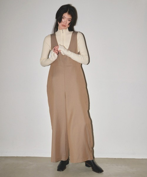 サロペット・オーバーオール・オールインワン TODAYFUL Vneck Slit Bodysuit 36 TODAYFUL 「TODAYFUL」 オーバーオール 36inch ブラック