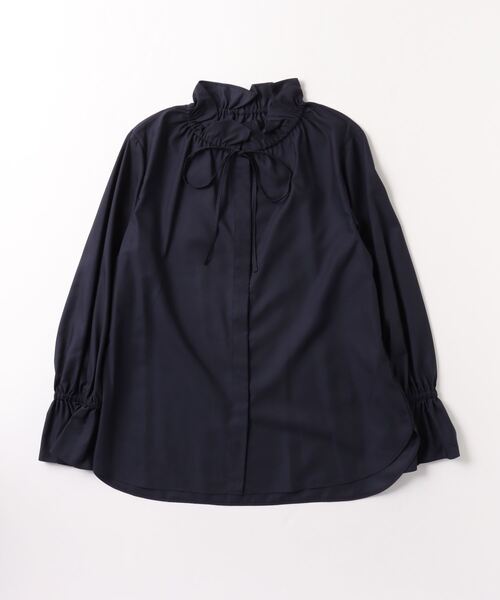 「UNITED ARROWS」 長袖ブラウス FREE ネイビー レディース